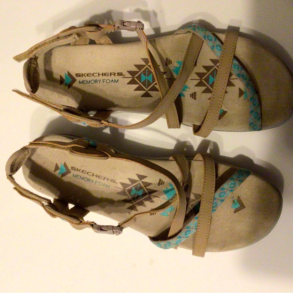 Skechers Memory Foam Sandals, Size 11 - image 1